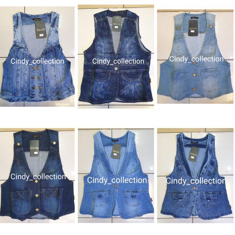 [KODE IV7RF] ROMPI CROP JEANS WANITA SNOW KANCING TIGA VEST CROP ROMPI WANITA CROP ROMPI JEANS CROP 