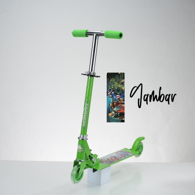 Mainan Anak Skuter Anak Seri-O Otoped Zavanese roda 2 Karakter LED