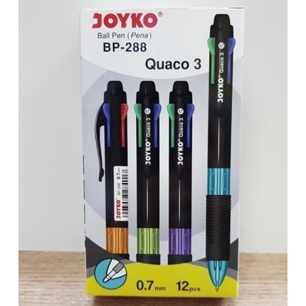 

BISA COD Pulpen Joyko 4 warna BP-288 (1 pak isi 12 pcs) /ALAT TULIS AESTHETIC/ALAT TULIS SET/ALAT