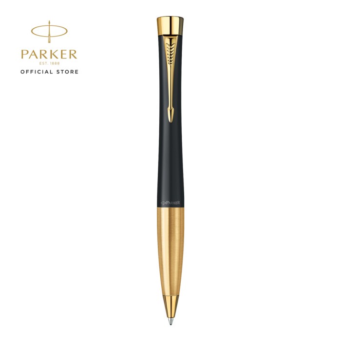 

TERBARU Parker Urban Matte Black Gold Trim Ballpoint TW /ALAT TULIS AESTHETIC/ALAT TULIS SET/ALAT