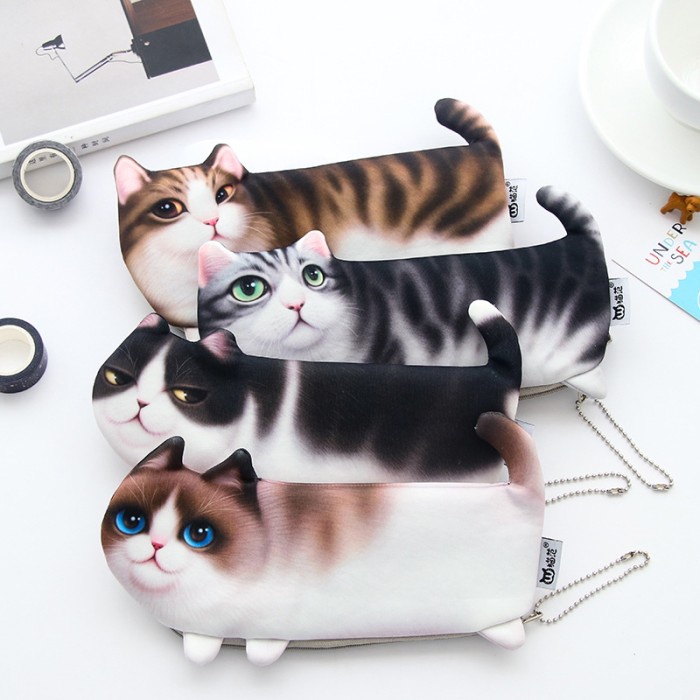 

BAYAR DITEMPAT Tempat Pensil / Pencil Case Edisi Cat Imut Cantik /ALAT TULIS AESTHETIC/ALAT TULIS