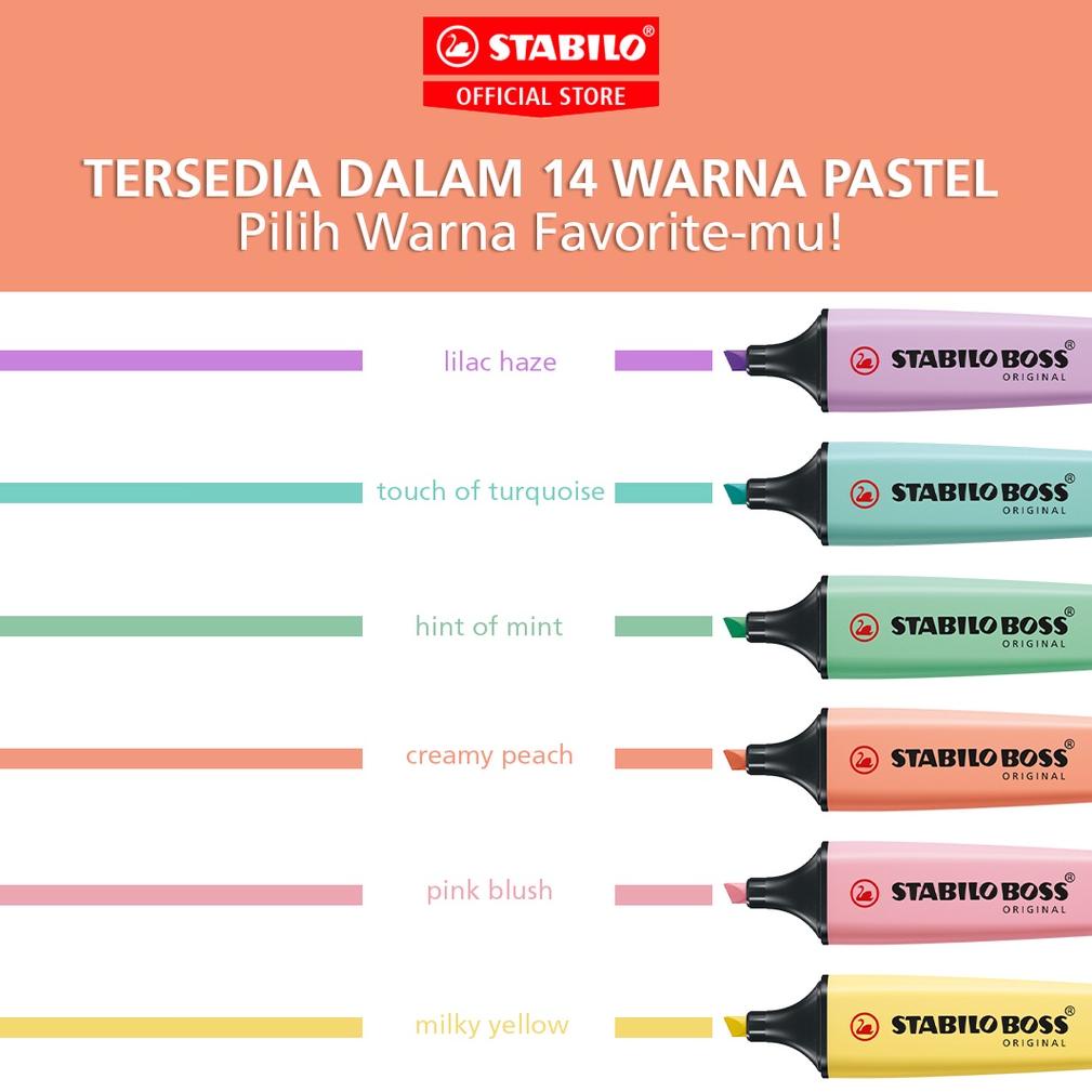 

YL8374 STABILO BOSS ORIGINAL Pastel Highlighter Marker Pen Spidol Warna Warni Stationery Set Model Baru