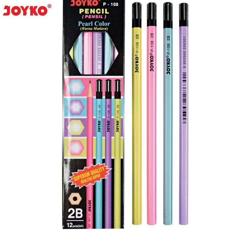 

0S77 Pensil 2B Joyko P-108 ( 1pak/12pcs ) Ready Stock )╯