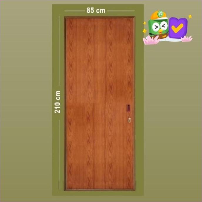 Pintu Kamar Mandi Toilet Pvc Sliding Geser Original Best Seller Poketo99