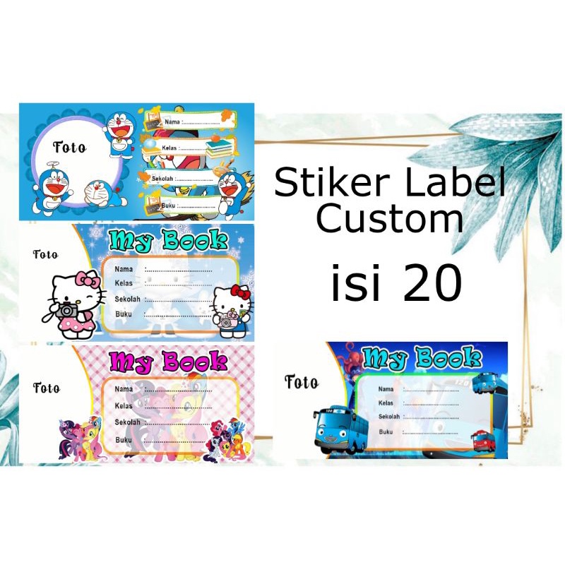 

STIKER LABEL BUKU CUSTOM ISI 20