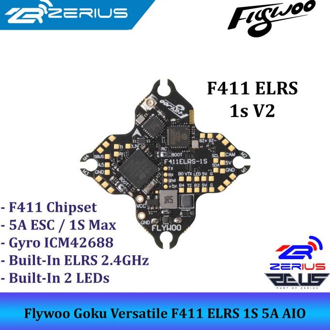 FLYWOO FC GOKU Versatile F411 ELRS 1s 5A ESC AIO FC