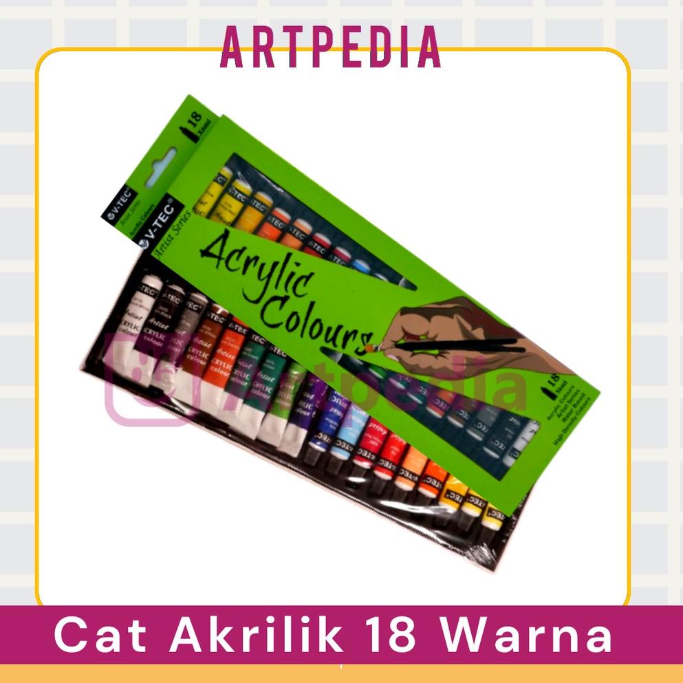 

Ready Stok Cat Akrilik V-TEC ACRYLIC COLOURS 6 ML SET 18 / V-TEC CAT AKRILIK 18 WARNA (618) Buruan Beli