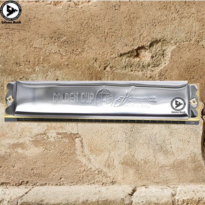 Terlaris Harmonika Golden Cup 24 Hole Nada G