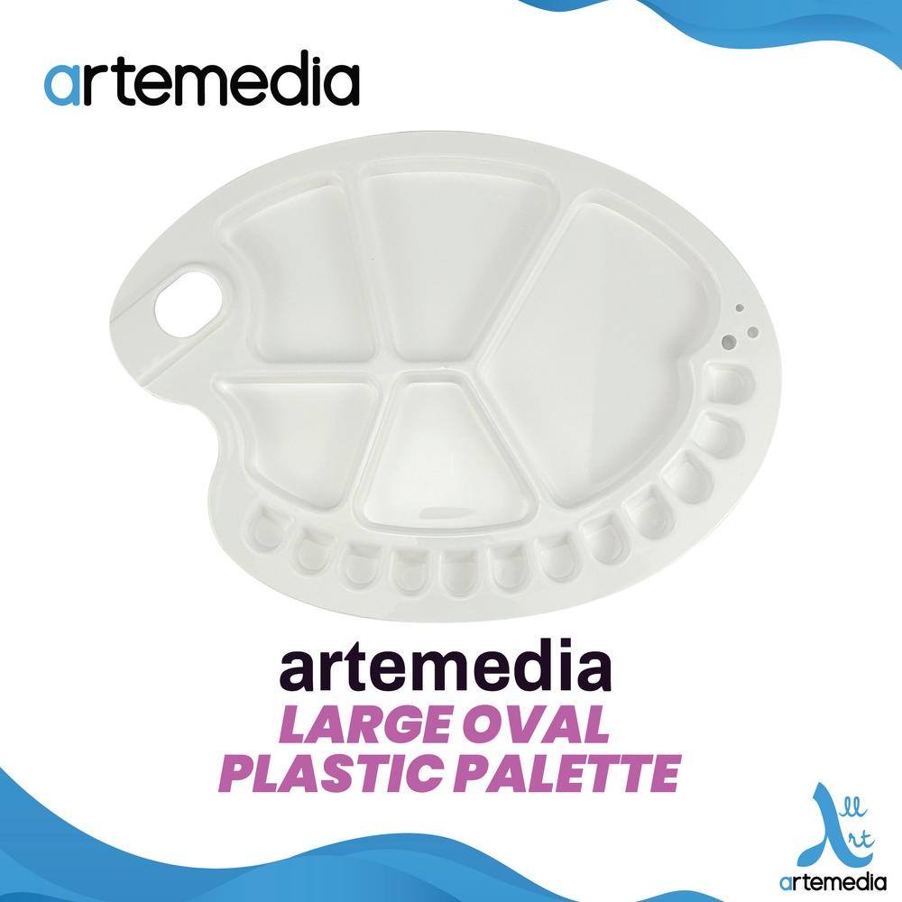 

[COD] ❆ Palet Lukis Artemedia Oval Plastic Palette ymaer