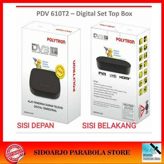Set Top Box STB TV Digital DVBT2 Polytron PDV-610T2 DVB-T2 UHF SNI