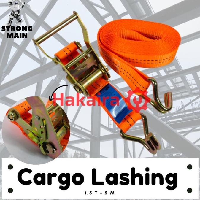 Webbing / Ratchet Tie Down / Track Belt / Cargo Lashing 1.5 Ton 5 M