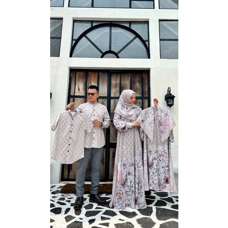 Couple Family set Abaya nayyara 4 series set original brand by haliza syari