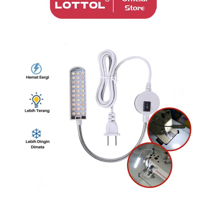 DISKON  LOTTOL Lampu Mesin Jahit LED 20Titik 30Titik Magnet