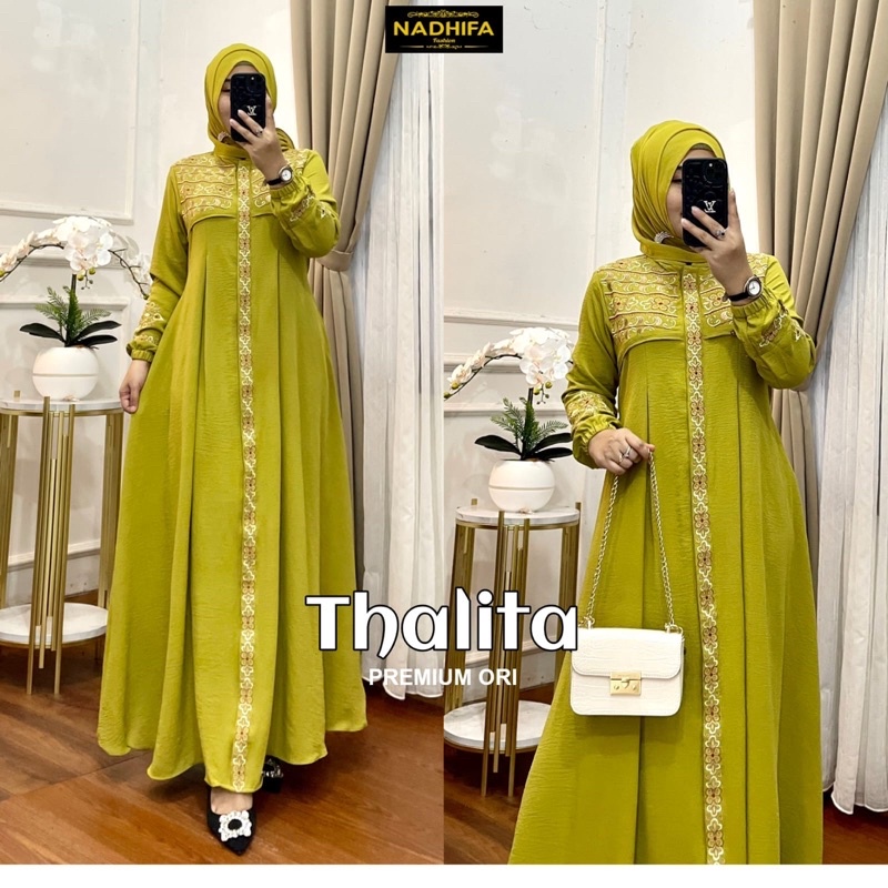 Thalita dress / gamis airflow BY NADHIFA