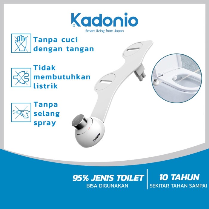 KADONIO SHOWER BIDET TOILET SEMPROTAN WC DUDUK FOR PEREMPUAN KLOS ORIGINAL