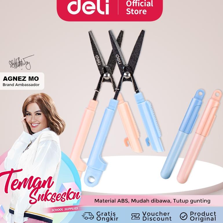 

Z60WM Deli Portable Scissors Gunting Portabel Warna Pink Biru 77761 ★Super Promo