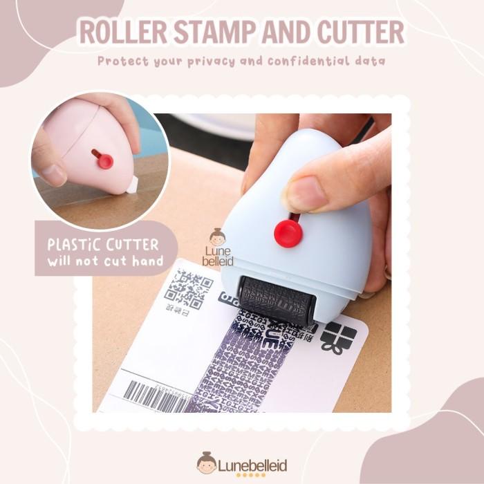 

Roller Stamp and Cutter Stempel Penghapus Alamat Resi Pelindung Data