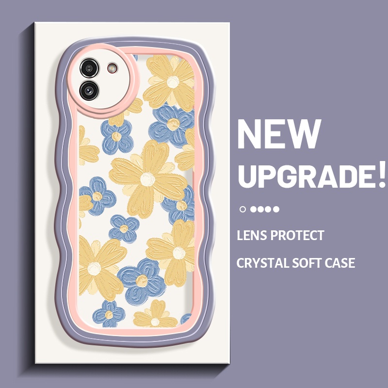 Casing Ponsel untuk Samsung A03 Core A03s A02s M02s Casing penutup pelindung Gel silika Cases kamera