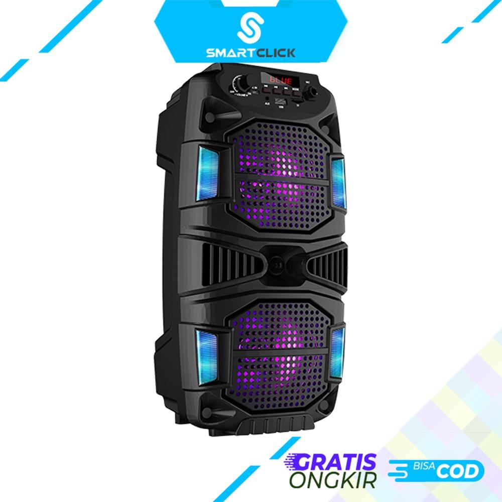 Speaker Bluetooth Karaoke Portable Extra Bass Gratis Microphone FM Radio Memory card JBK 6523