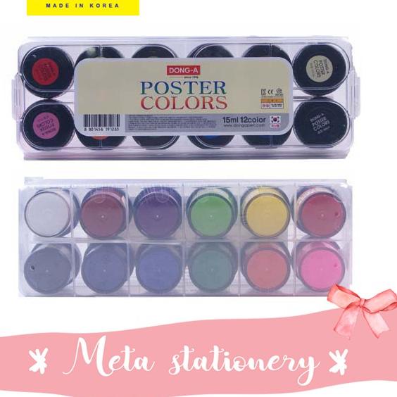 

Promo Hari iniΩ Cat Poster Watecolor Dong-A 15ml isi 12 warna 8SM