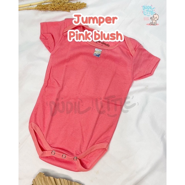 Jumper Bayi polos bahan katun bodysuit natural cotton import