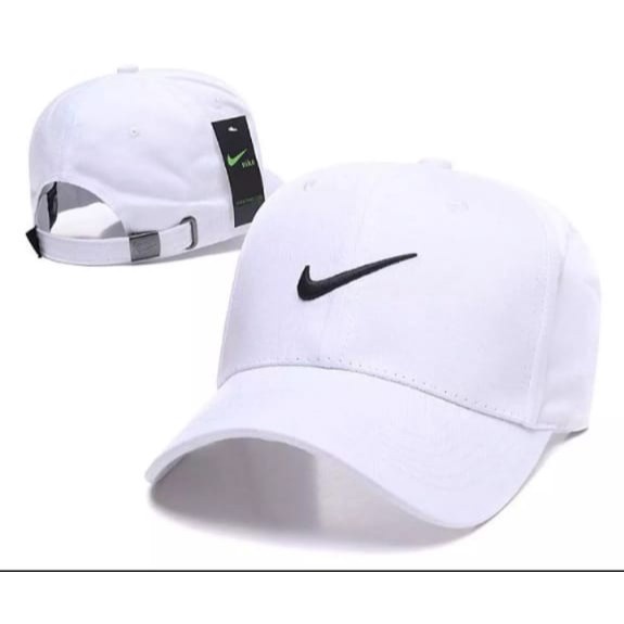 topi TOPI BASEBALL LOGO NIKE TERBARU PRIA WANITA Hitam - Hitam(K7R7) topi anak best seller topi wani