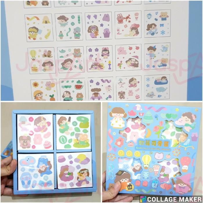 

Terlaris 100 Lembar Stiker Waterproof Sticker Botol Minum Viral Korea Diy