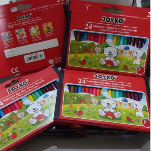 

On Sale Pensil Warna Joyko Pendek 24 Warna IFW