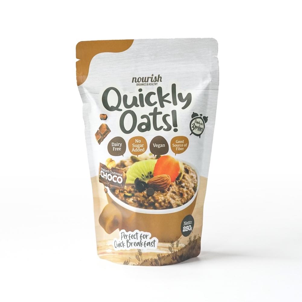

10.10 SALE Quickly Oats! Instant Oatmeal Choco Buy 1 Get 1 Free (250gr x 2pc)