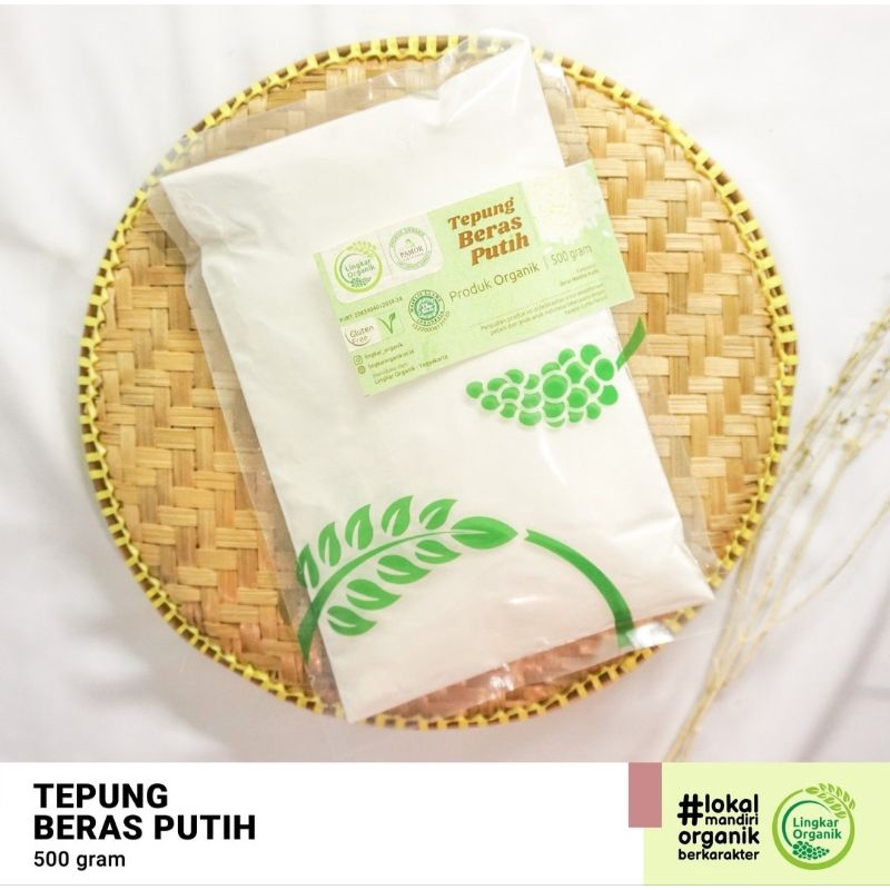 

Tepung Beras Putih Lingkar Organik 500 gr