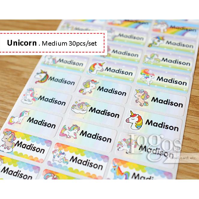 

Terlaris Unicorn Medium Sticker Label Nama Waterproof Stiker Namaanak Kuda Pony