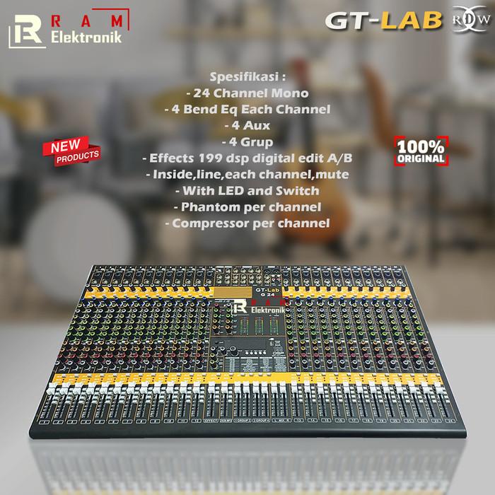 Terlaris Mixer Audio Gt Lab 24 Channel G24 G 24 Original By Rdw