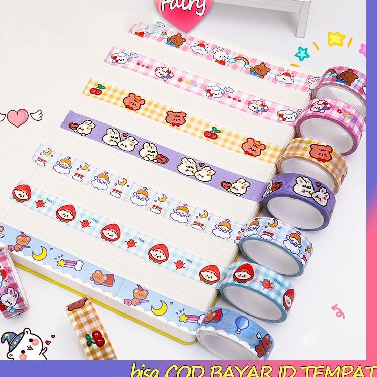 

qamh -44 1 buah lakban pesta berbulu untuk scrapbooking DIY dekorasi lakban Aider F 958)