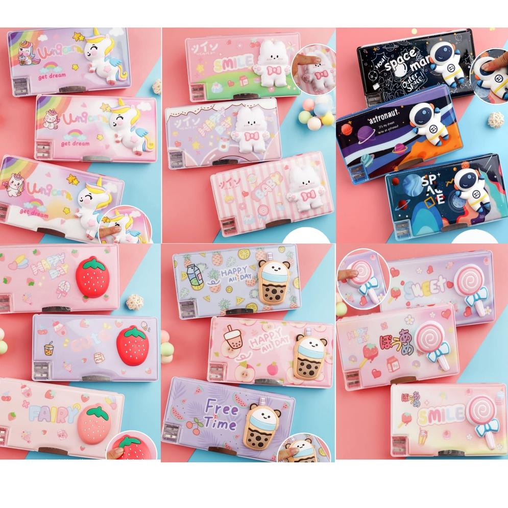 

[KODE 0PPO8] Kotak pensil 3D Besar / tempat pensil karakter / kotak pensil anak / pencil case / smiggle / tempat pulpen / tempat pensil / kotak alat tulis
