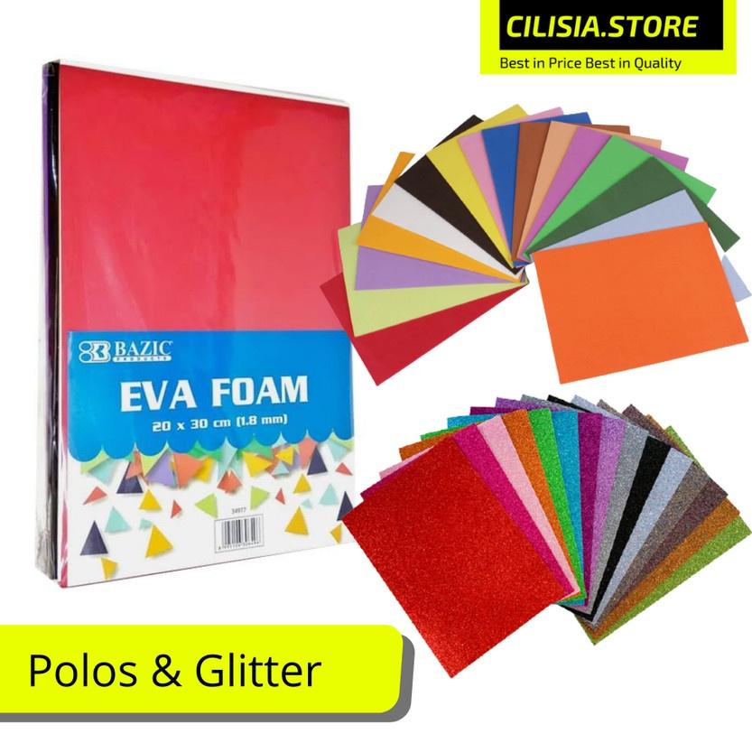 

Best Promo✳ Busa Ati Eva Foam Prakarya Polos / Glitter 20x30cm Tebal 1,8mm 10 Lbr 820❴❵