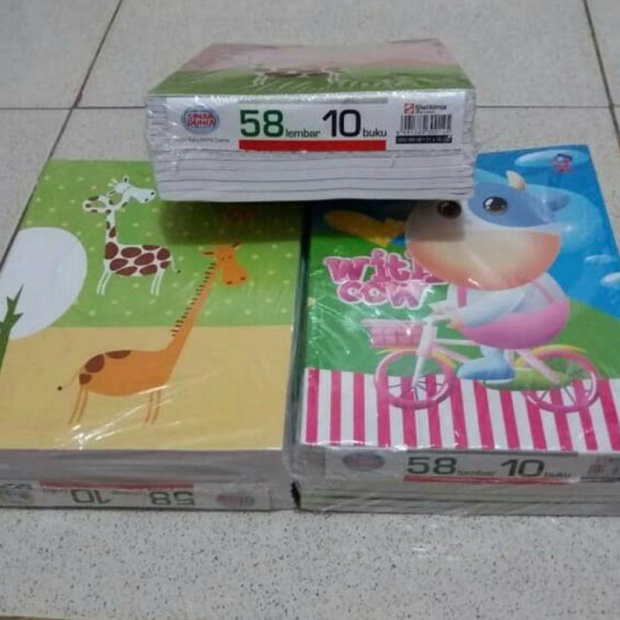 

BAYAR DITEMPAT Buku SiDu 58 lembar 1 pack isi 10pcs /BUKU TULIS SEKOLAH/BUKU TULIS SIDU/BUKU TULIS