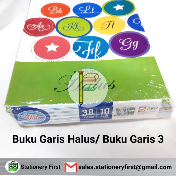 

Sale Buku Tulis Sidu Garis Halus Garis 3 Sinar Dunia 38 Lembar per pack /BUKU TULIS SEKOLAH/BUKU