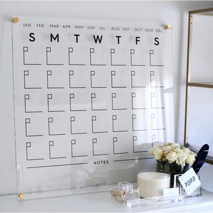 

TERLARIS Daily Planner Akrilik Wall Planner Schedule Board Modern /BUKU TULIS SEKOLAH/BUKU TULIS
