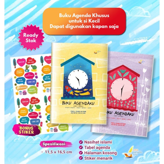 

TERLARIS Buku Agenda (planner) Khusus Anak : AGENDAKU /BUKU TULIS SEKOLAH/BUKU TULIS SIDU/BUKU TULIS