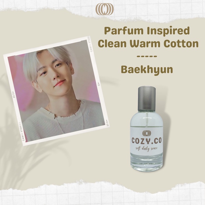 Parfum Parfum Baekhyun - inspired Clean Warm Cotton(L4P6) Parfum Pria Tahan Lama 24 Jam Parfum Wanit