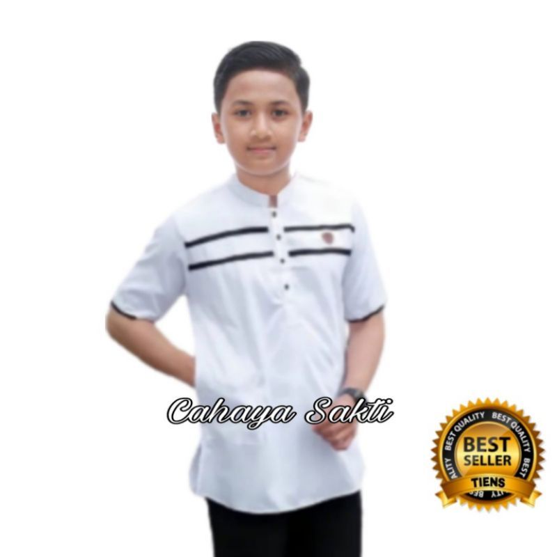 Baju koko anak lengan pendek  SD-SMP//koko kurta anak motif terbaru