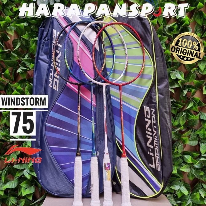 RAKET BADMINTON LINING WINDSTORM 75 ORIGINAL
