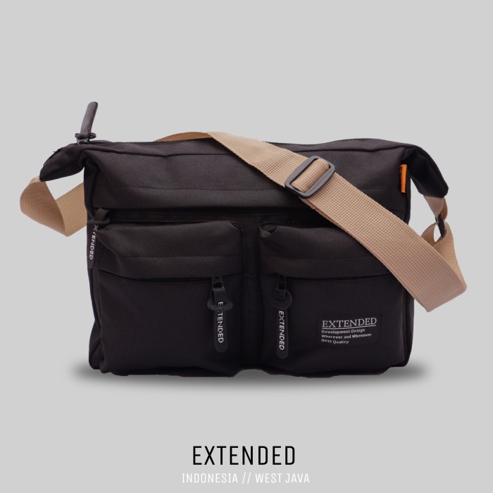 tas selempang pria Tas Selempang Pria Slingbag Pria Premium Extended Arrow - HITAM-TAS ARROW(S0A8) t