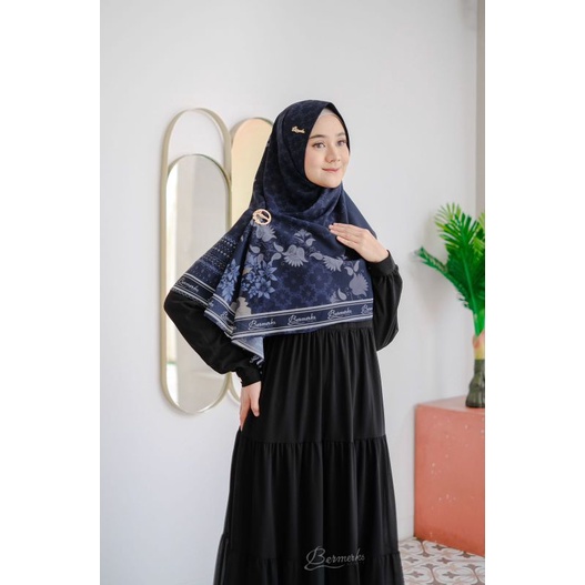 Gamis ceruty babydoll bermerks new hasena dan jasmin renda putih GREETA terbaru Ceruti jasmine