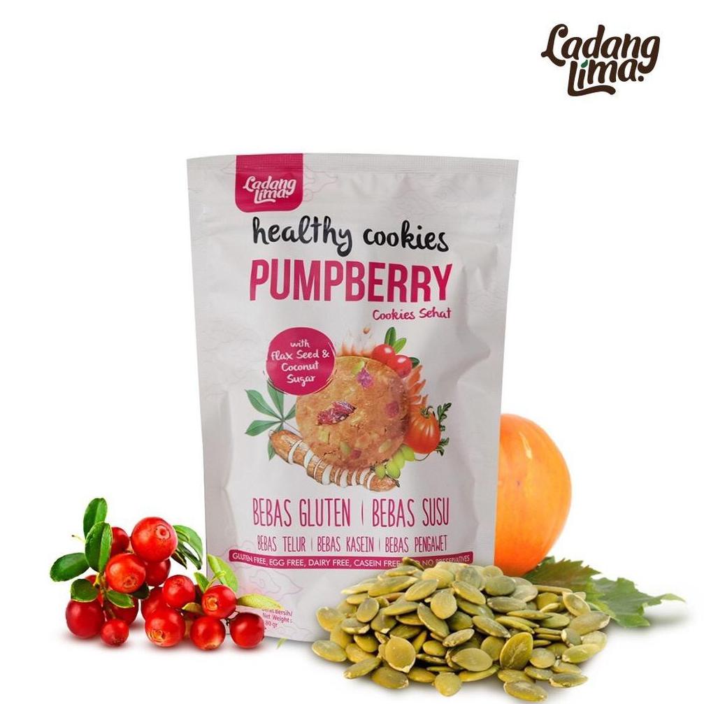 

11.11 STOK READY ladang lima pumpberry cookies 180gr gluten free