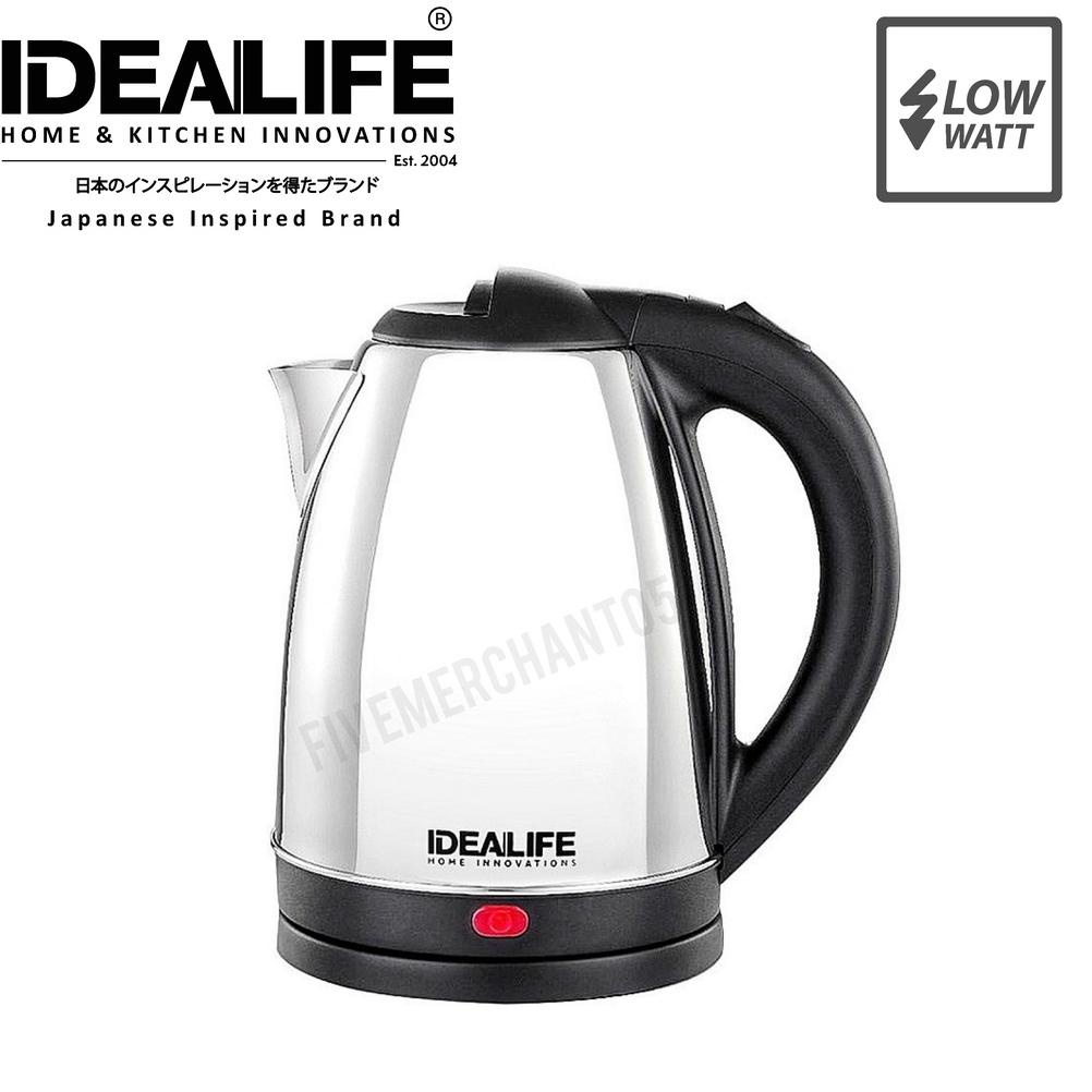 7.7 BRANDS FESTIVAL Teko Listrik Idealife IL 110 1,8 Liter Low Watt Electric Kettle IL-110 Pemanas A