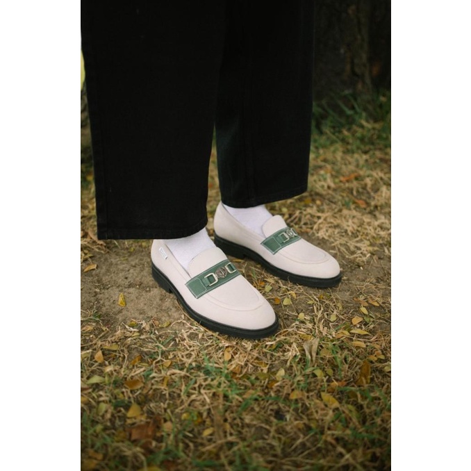 Terbaru Loafers Thanksinsomnia X Nappa Milano ""Lissandre" Two Tone Green Discount