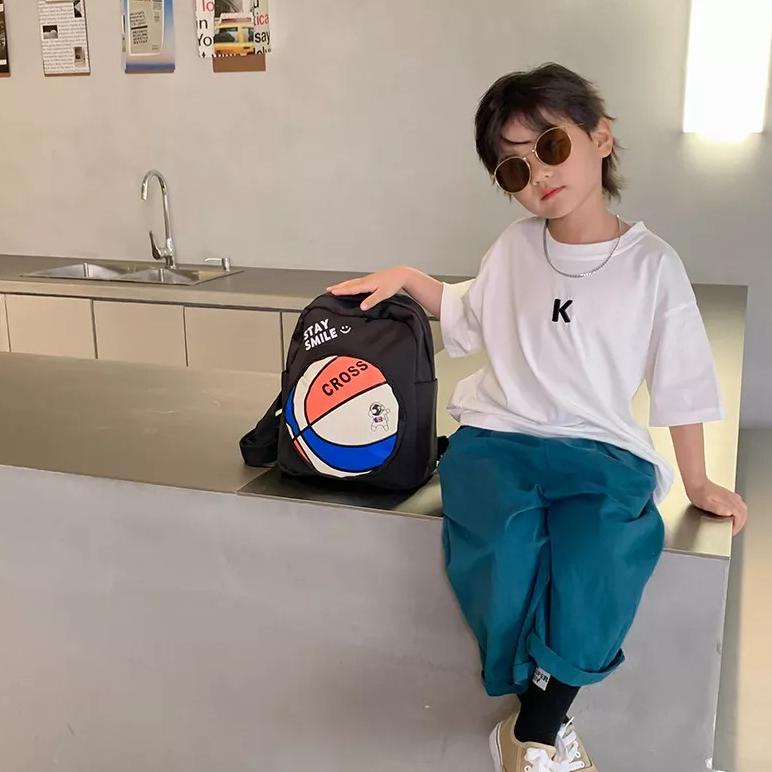 Viral Tas Sekolah Anak Perempuan / Ransel Backpack Cewek Tas Fashion Model Bola Basket - 73014