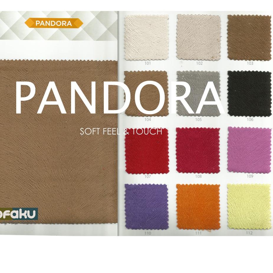 Promo Sale K0w0V PANDORA : Kain Fabric Lembut Salur Suede Beludru Halus Interior Sofa - Kain Pandora