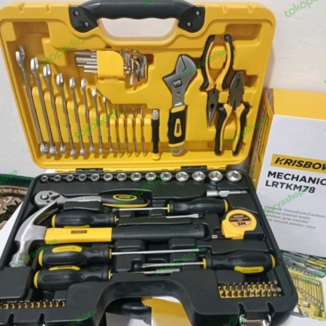 ToolKit Box Set Tool Kit ORIGINAL Krisbow Kotak Perkakas Mekanik